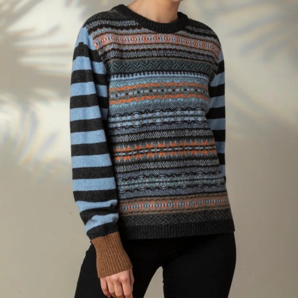Eribe Sweaters - Eribé Scotland Stobo Reversible fairisle sweater - Phoebe Small
